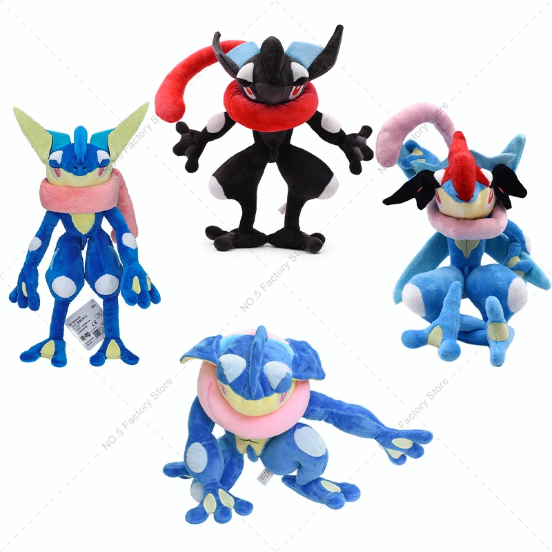 Pokemon carino Greninja peluche tasca mostro Anime morbido peluche bambola bambini bambini regali di compleanno 24-33cm