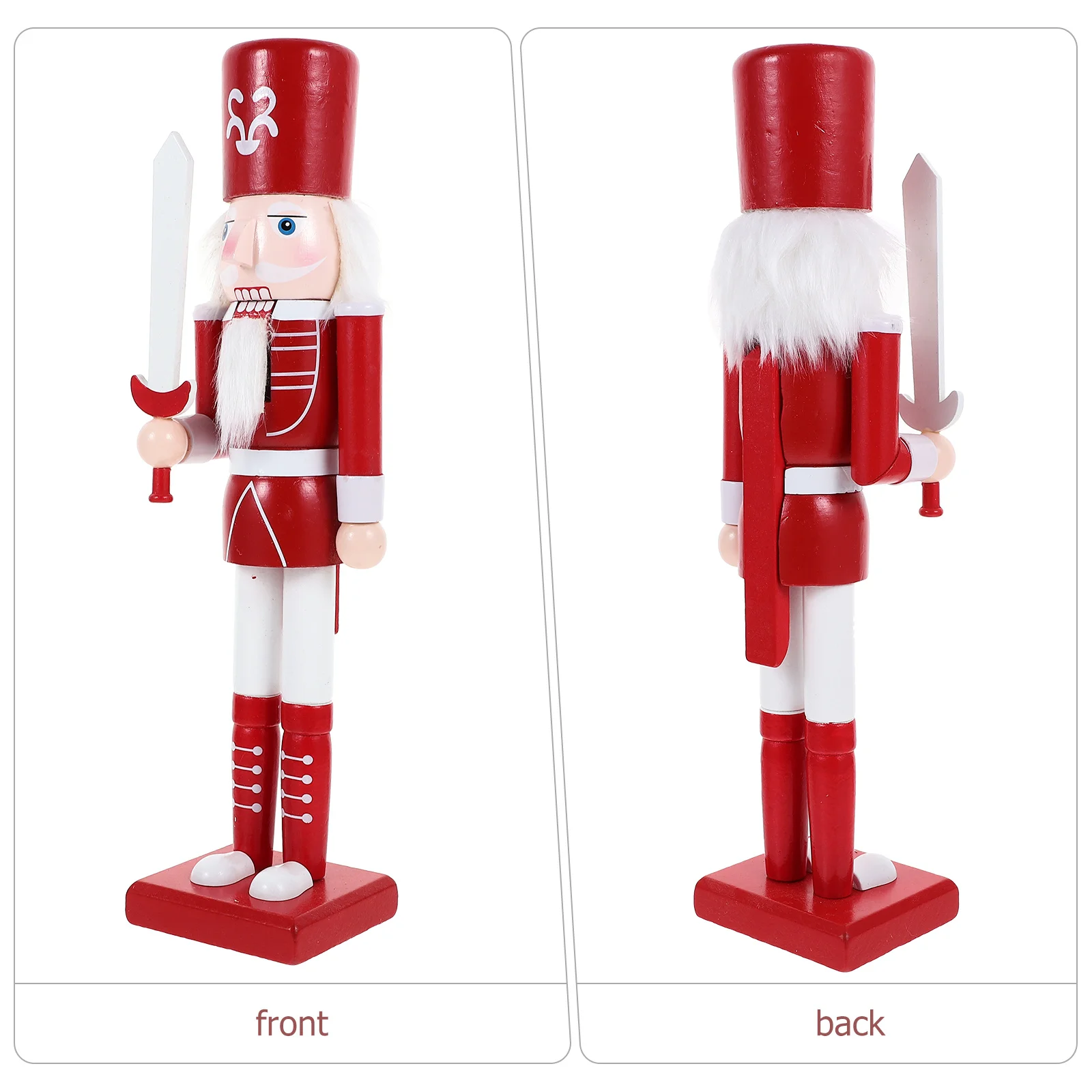 

Holiday Nutcracker Wooden Ornament Safe Christmas Decor Charming Appearance Perfect Gift Friends Xmas Nutcrackers Decor