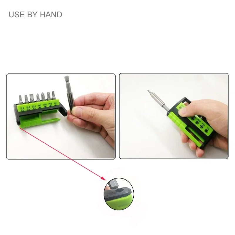 Conjunto de chave de fenda de precisão 8 em 1, ferramentas de reparo para iphone, pc, laptop, faça você mesmo, brocas hexagonais phillips com fenda magnética, kit de ferramentas manuais