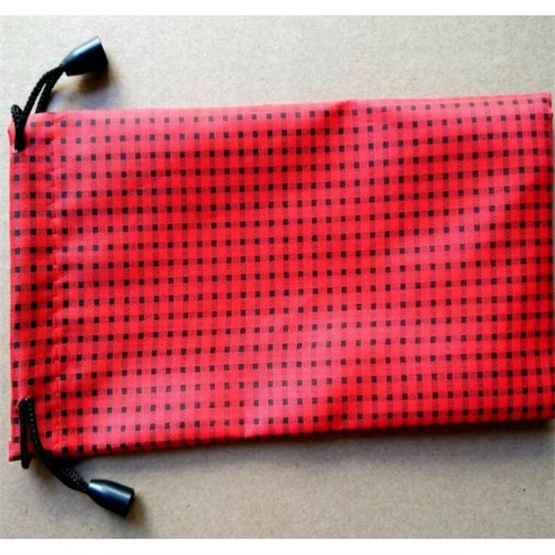 GSBJXZ 100 pz/lotto Custodia per occhiali Morbido Panno scozzese impermeabile Borsa per occhiali da sole all\'ingrosso Occhiali Orologio Custodia per