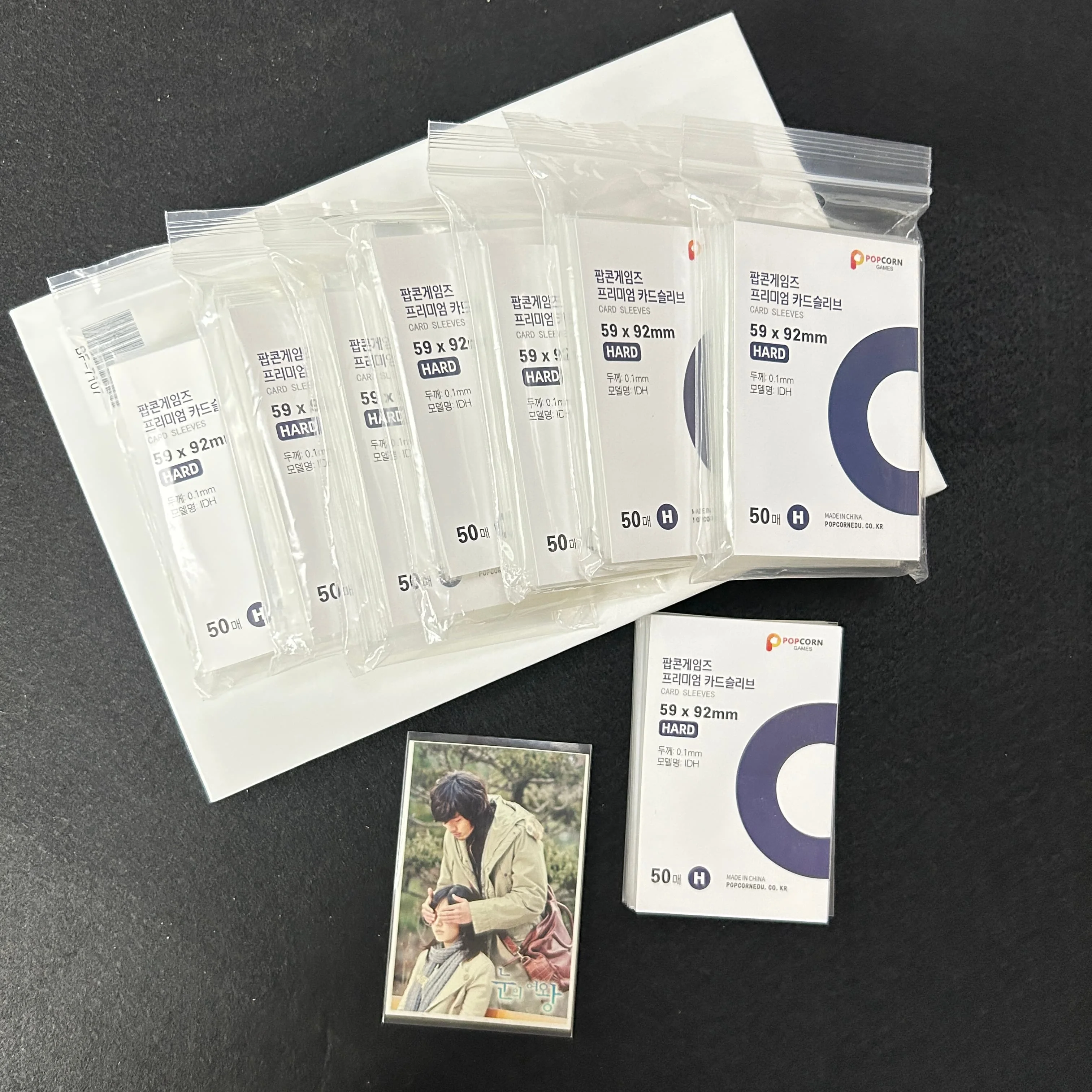 50Pcs Transparent Anti-scratch Kpop Photocard Sleeves Acid Free CPP Hard Film Bag For Popcorn Game Korean Idol Card Album Binder