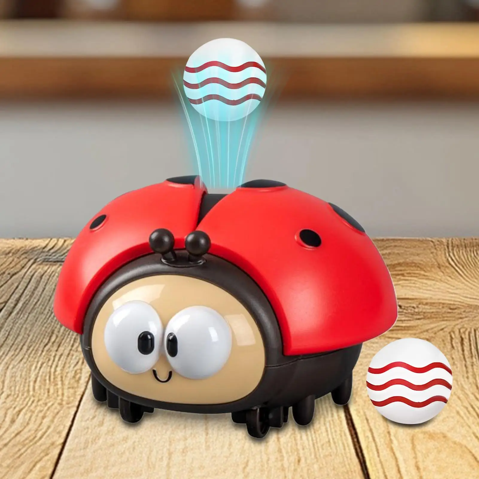 Drijvende balspeelgoed voor kinderen Elektrisch lieveheersbeestje Vroege educatieve set USB-opladen Interactieve speelgoedbal voor begeleiding in de klas