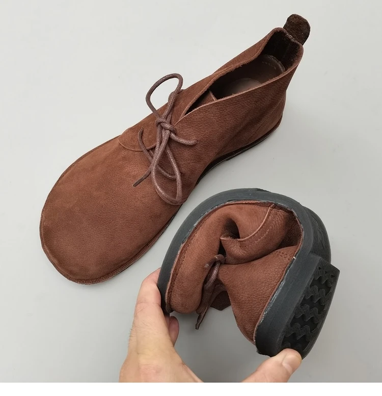 Careaymed-Oversized buty damskie z prawdziwej skóry casual miękkie podeszwy buty do pracy, oryginalne buty męskie z jednej skóry bydlęcej rozmiar 35-45