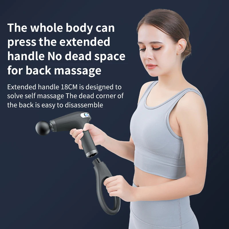 Portable Massage Gun Percussion Massager Professional Deep Muscle Massager For Body Neck Back Relaxation Fitness Slimming