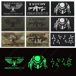 Reflective Side Badge Patch Ironborn Glow-in-the-dark Armband Magic Patch Backpack Patch I STUDY TRIGGERNOMETRY Hook and Ring