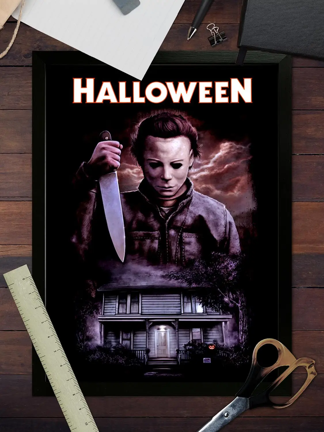 ملصق فني من القماش من مايكل مايرز وفن جداري، طباعة صور، ديكور غرفة نوم عائلية حديثة، لوحة زخرفية