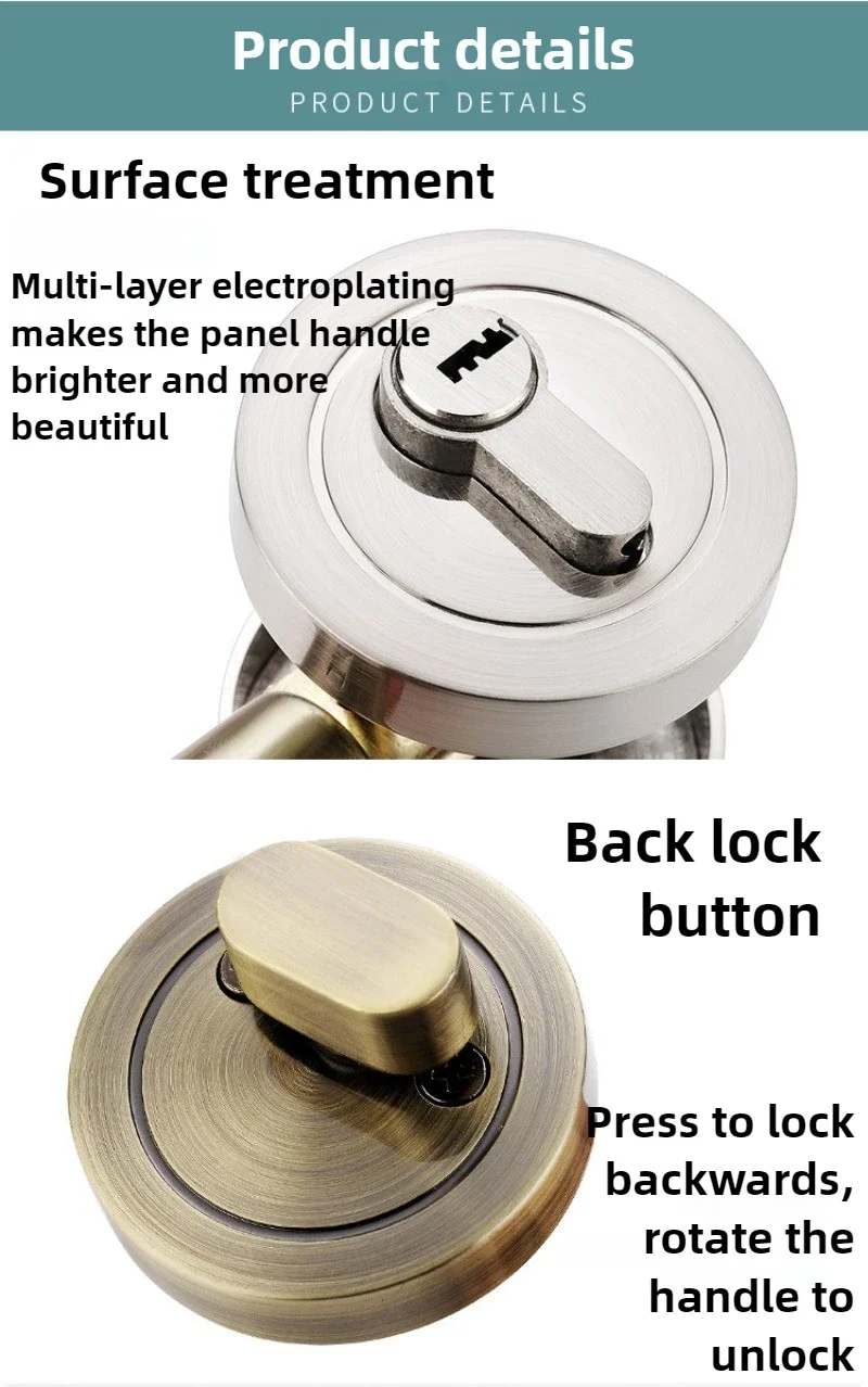 

Best Boutique Invisible Door Lock with Rotating Door Lock Stainless Steel Material 50-60mm Lock Tongue for Door Thickness 35-55m