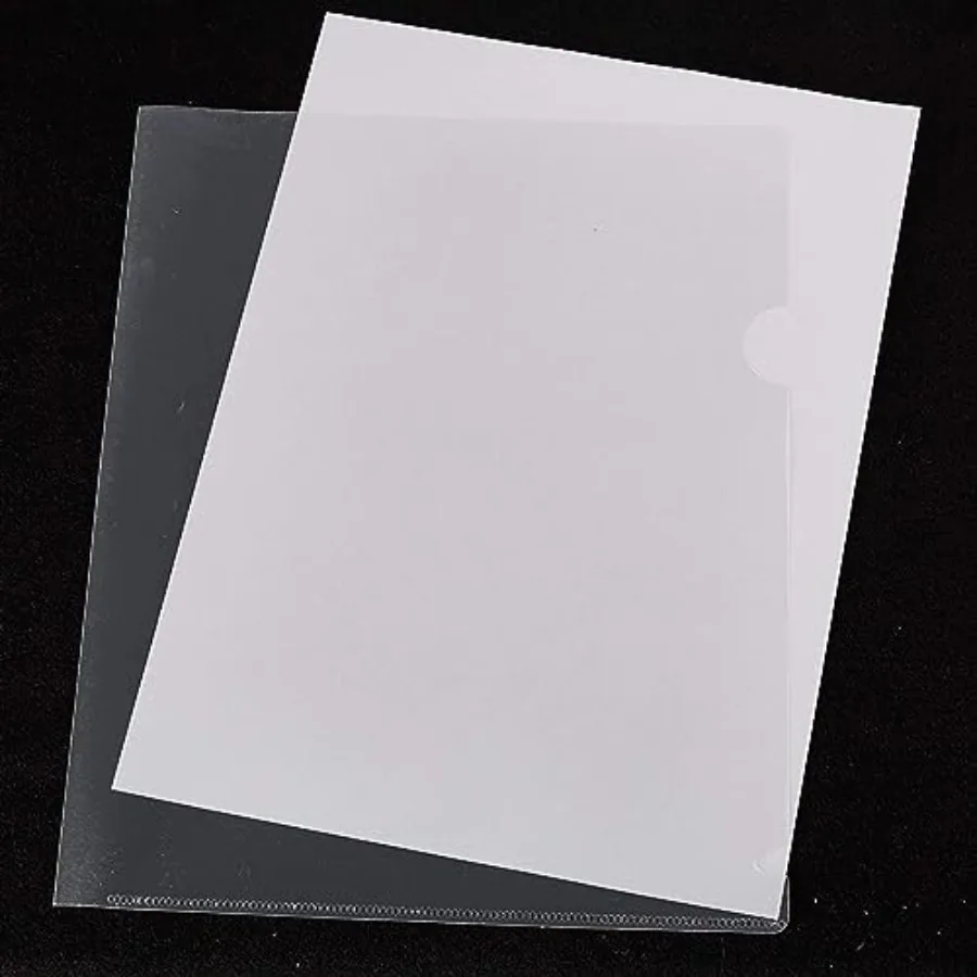 24 عبوة من المجلدات البلاستيكية الواضحة لحماية المشروع لوثائق حجم الحروف مقاس 11.4 × 8.9 بوصة