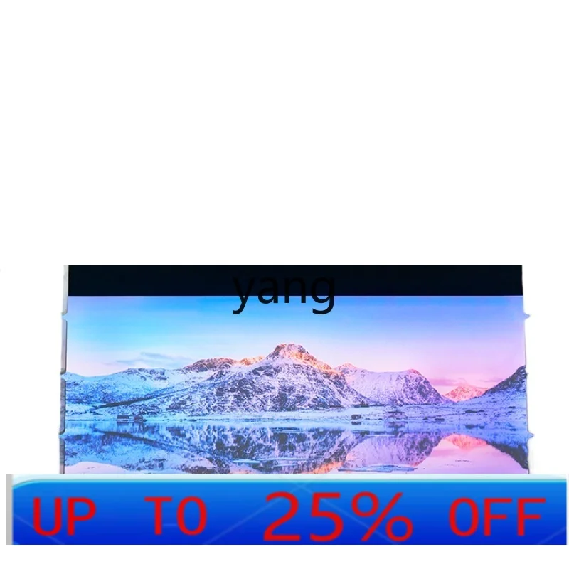 LHH Electric Cable Fresnel Anti-Light Screen Home HD 4K Automatic Lifting Projector Screen