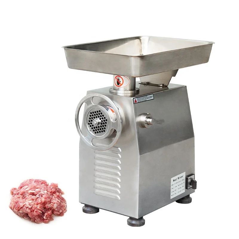 Commercial Industrial Electric Stainless Steel Meat Grinder High Power Multifunctional Frozen Fresh Meat Pepper Grinder