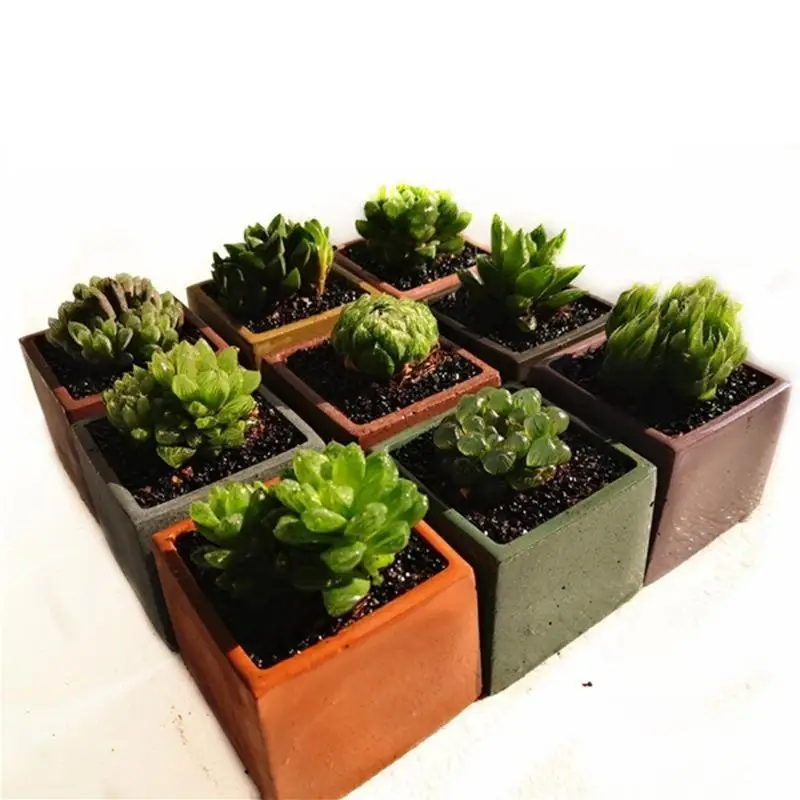 31BB Silicone Mold Flower Pot Mould DIY Handmade Crafts Epoxy Resin Flowerpot Make Mold for Women Home Office Ornament