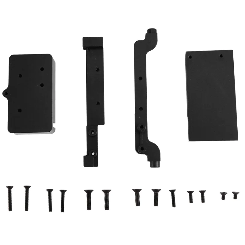 AS96-Kit Kotak Peralatan Penerima Radio Logam untuk Axial SCX6 AXI05000 JEEP Wrangler AXI05001 Trail Honcho 1/6 RC Mobil Perayap