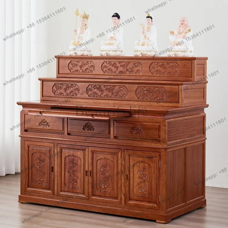 

Household Buddhist platform Tibetan stepped altar cabinet New Chinese style central hall case tribute platform