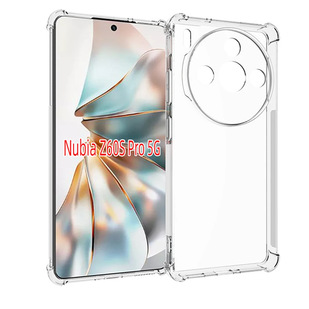 Case Nubia Z60S Pro 5G Reinforced Coners Shockproof Airbag Soft TPU Cover For ZTE nubia Z60SPro NX725J