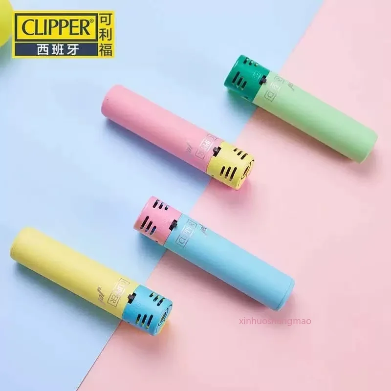CLIPPER España ofrece múltiples estilos de encendedores inflables reutilizables y encendedores de cigarrillos multicolores de color macarrón
