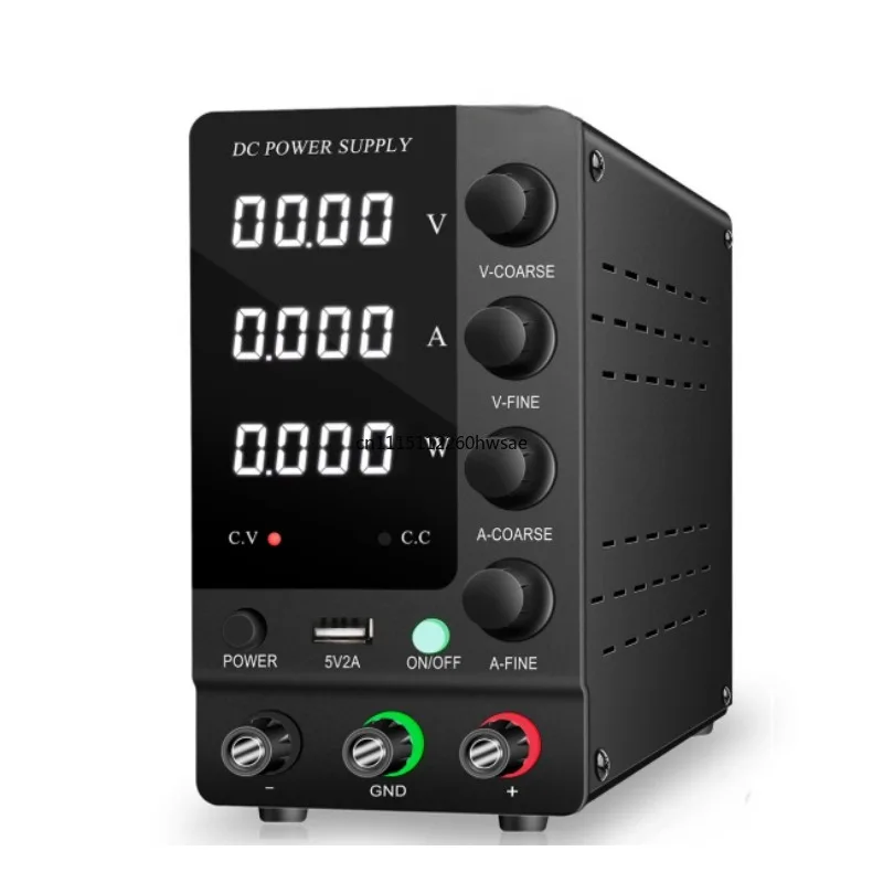 0-32V 0-6A Variable Regulated DC Power Supply, Digital Adjustable Bench Power Unit For Electronics Repair & Battery Charger