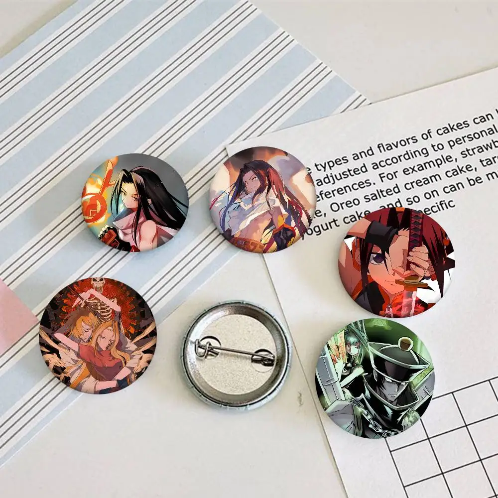 Anime Shaman King Rundes Abzeichen Kreative Brosche Kleidung Rucksack Accessoires Anstecknadel