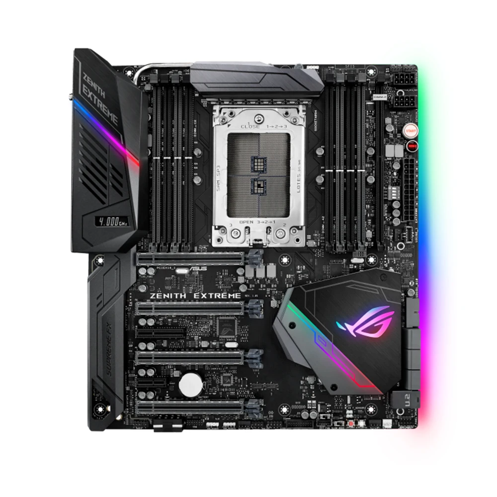 ASUS X399 EATX Gaming Motherboard ROG Zenith Extreme Support Ryzen Threadripper 2990WX 2970WX 2920X 1950X 1900X CPU 8xDDR4 M.2