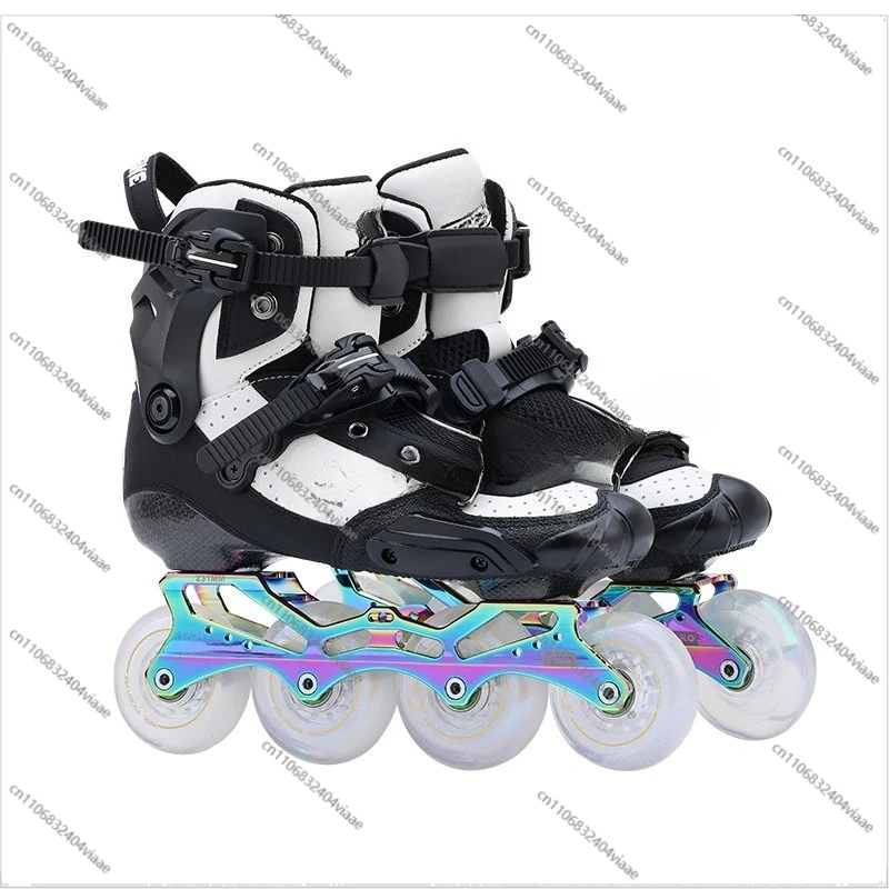 For Freestyle Carbon Fiber Roller Skates Professional Flat Shoes Straight Row Adult High-end Roller Skates Roller Skates
