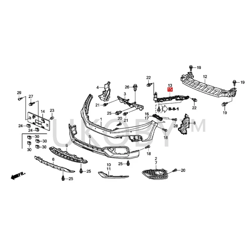 71140TW1H01 71190TW1H01 Suitable for Ho nd a Song Chart Front bumper bracket Headlight bracket