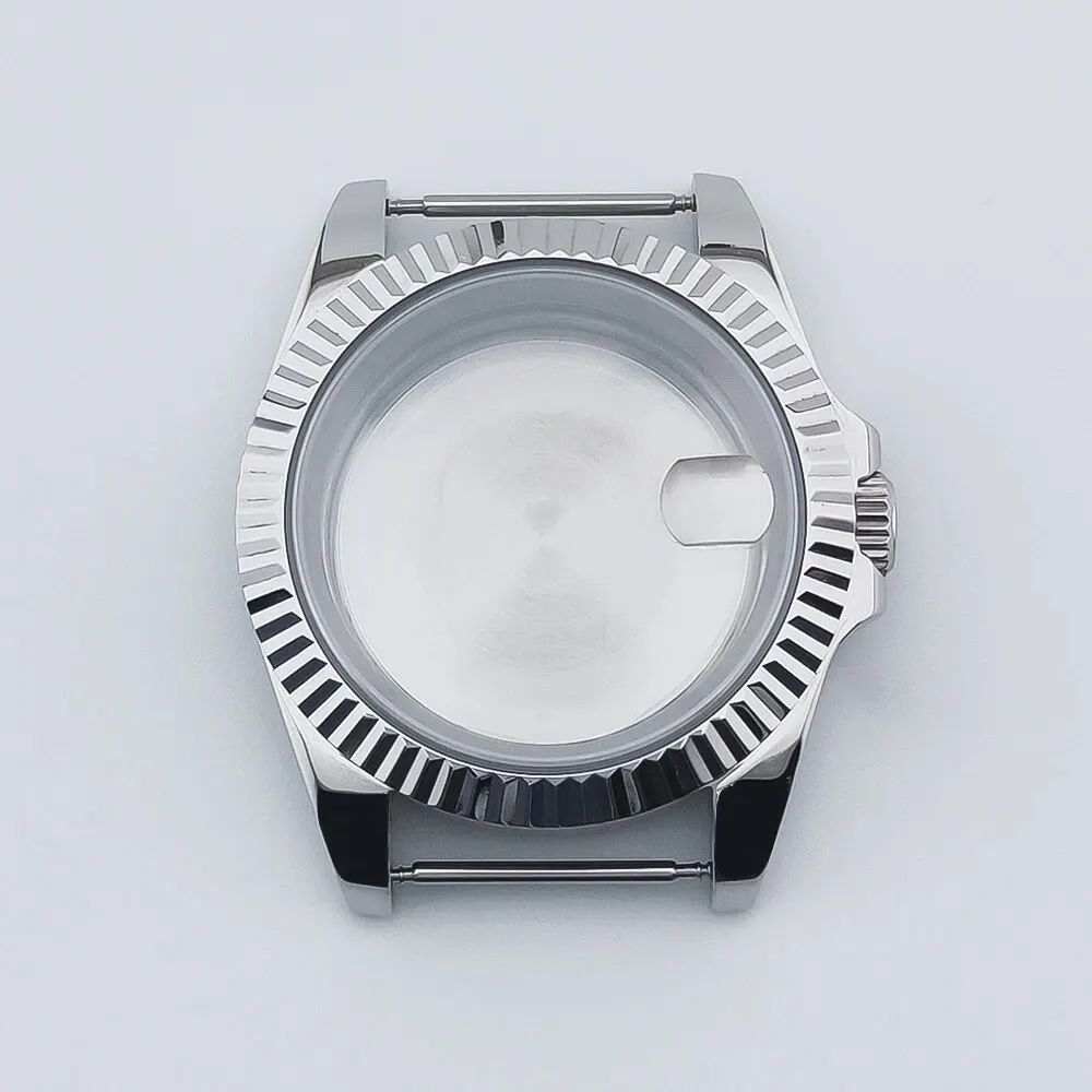 NEITON 36mm 39mm zilveren horlogekast saffierglas FitNH35 NH36 NH34 ETA2824 PT5000 beweging