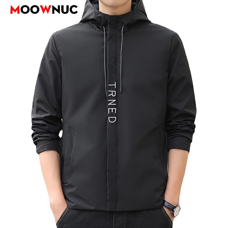 

Male Coats Windbreaker Overcoat Men's Jacket New Autumn 2023 Solid Outdoors Youth Windproof Hombre Casual Student Brand MOOWNUC