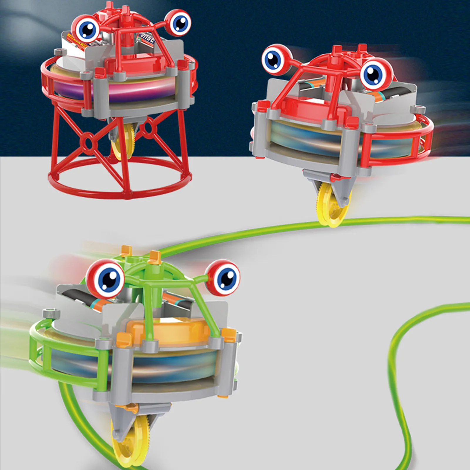 Gobelet magique créatif monocycle Fidget Spinner, Gyroscope d'équilibre, jouets électriques intéressants pour enfants cadeaux