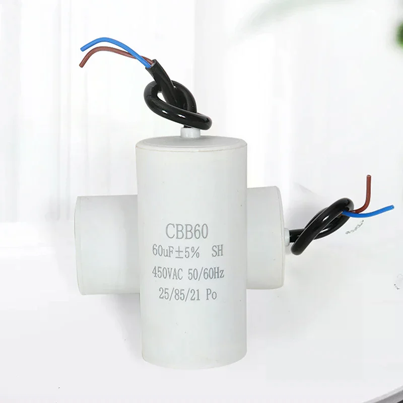 CBB60 Motor Run Capacitor Starting Capacitor AC450V 2/3/4/5/6/8/10/12/14/15/16/18/20/25/30/40/45/50/60/70UF For Washing Machine