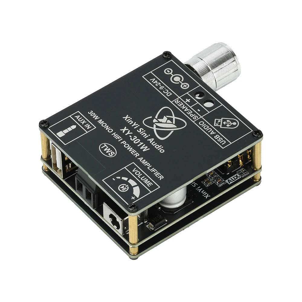XY-301W بلوتوث مضخم الصوت الرقمي مجلس أحادية 30 واط TWS صحيح صوت ستيريو لاسلكي لمكبرات الصوت مع تيار مستمر 9-24 فولت دعم التطبيق #1