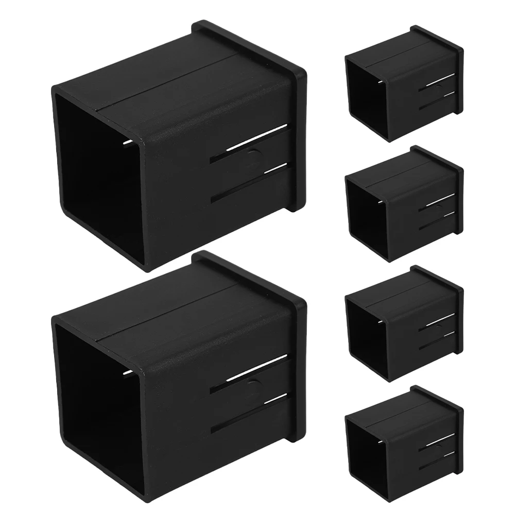 

6pcs Hollow Square Tube Inserts Adapter Sliding Converter Fitness Equipment Home Gym Use Lightweight Durable Smooth Gliding