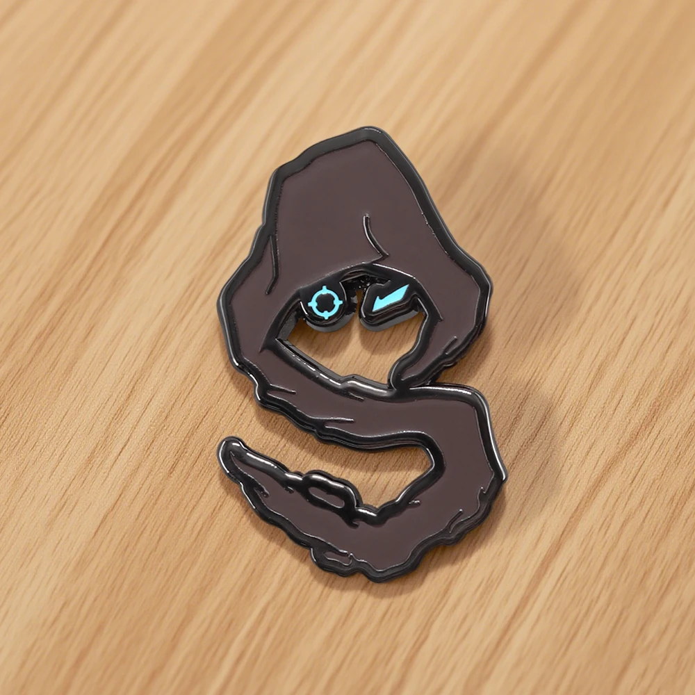 PUBG TV Anchor First Person Shroud Brooch Game The Great Demon King Cartoon Image Badge Game Enthusiasts Backpack Ornament Gift