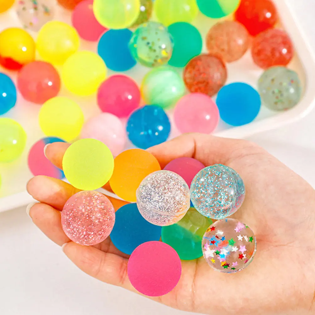 

Набор из 48 маленьких разноцветных эластичных мячиков для вечеринок, снятия стресса, подарков на день рождения