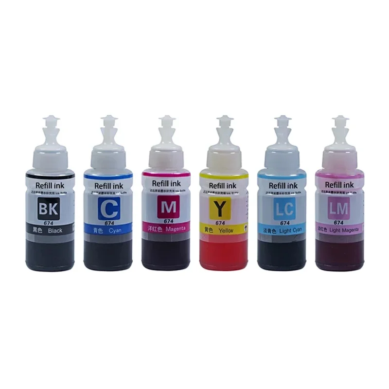 664 672 673 674 Compatible Refill Ink for EPSON EcoTank T664 T672 T673 T674 for L800 L805 L810 L850 L1800 L351 L350 L551