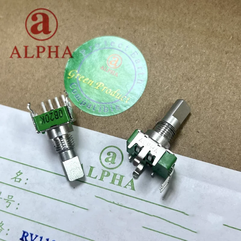 1pcs，360 degree rotary potentiometer，RV113，B20K，4Pin，The shaft length is 15mm