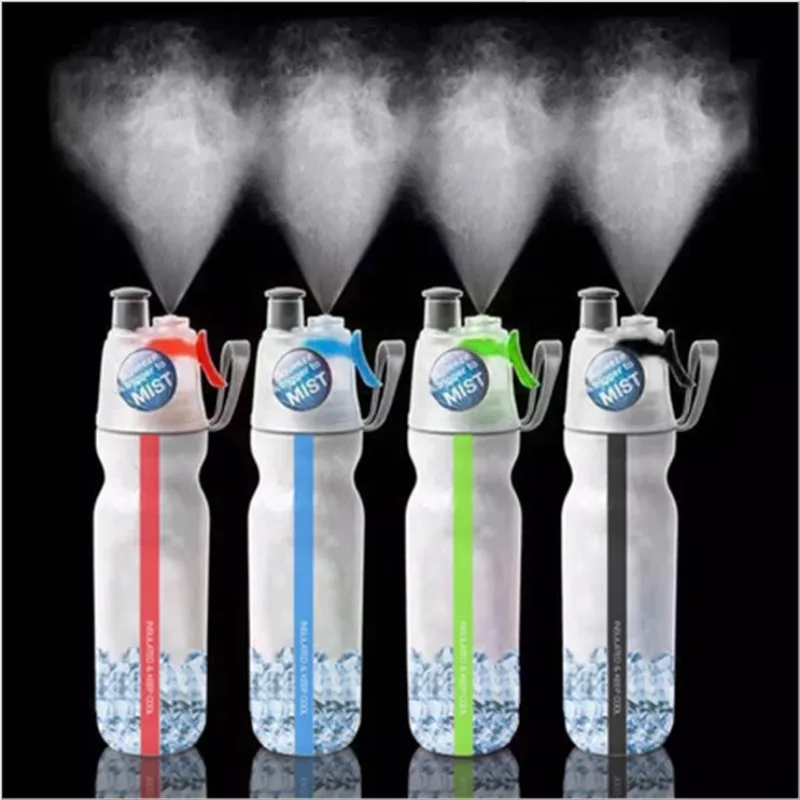 

Bicycle spray cycling bicycle sports kettle PE double-layer plastic water cup cooling function water cup curling equipment