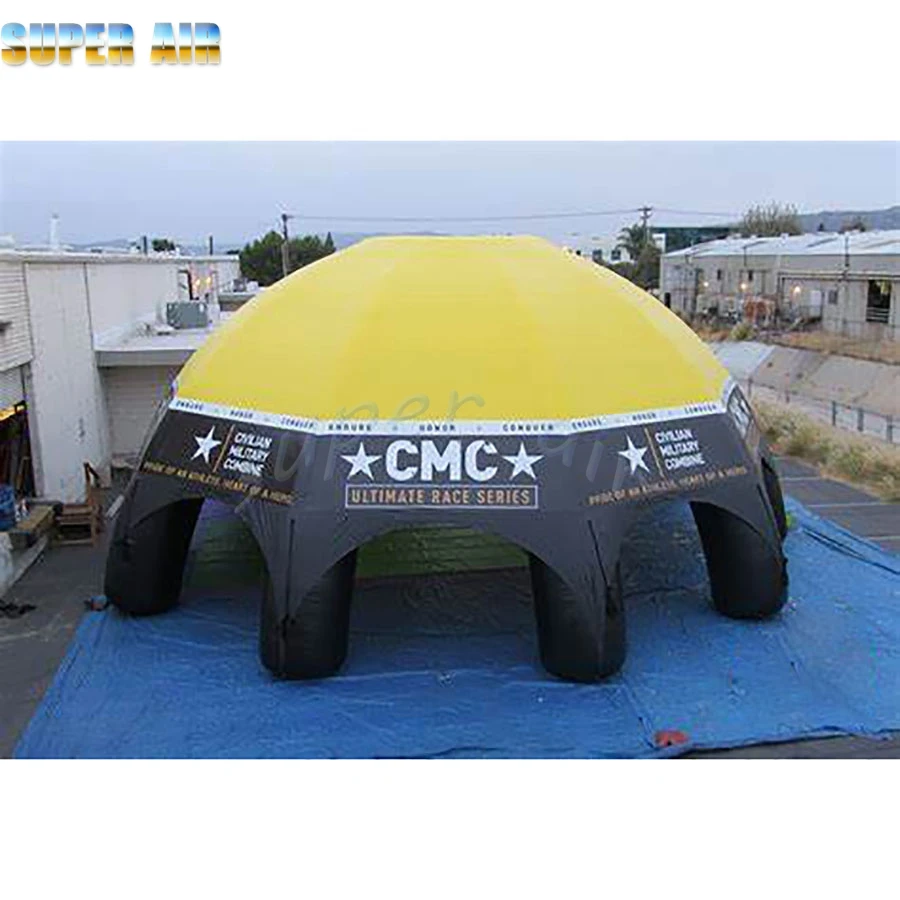 

Customized advertising logo giant inflatable spider tent with five legs for sale