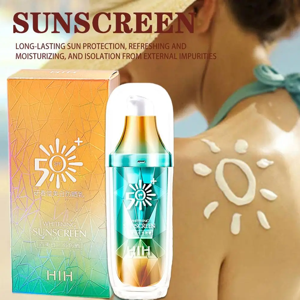 페이셜 바디 자외선 차단 미백 에센스, UV 차단, 보이지 않는 방수, 상쾌한 SPF 50, 모이스처라이징 뷰티 스킨 케어, 40g