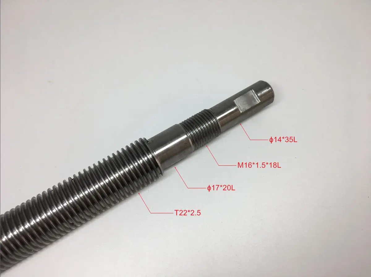 Grinder accessories Grinder longitudinal screw Old Nantong Grinder screw 618A Hand Grinder Y-axis front and rear screw