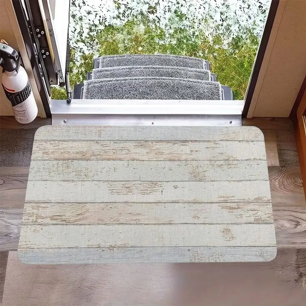 Soft Crystal Velvet Floor Mat American Style Non Slip Entryway Carpet Durable Dirt Resistant Rug Home Hallway Decoration