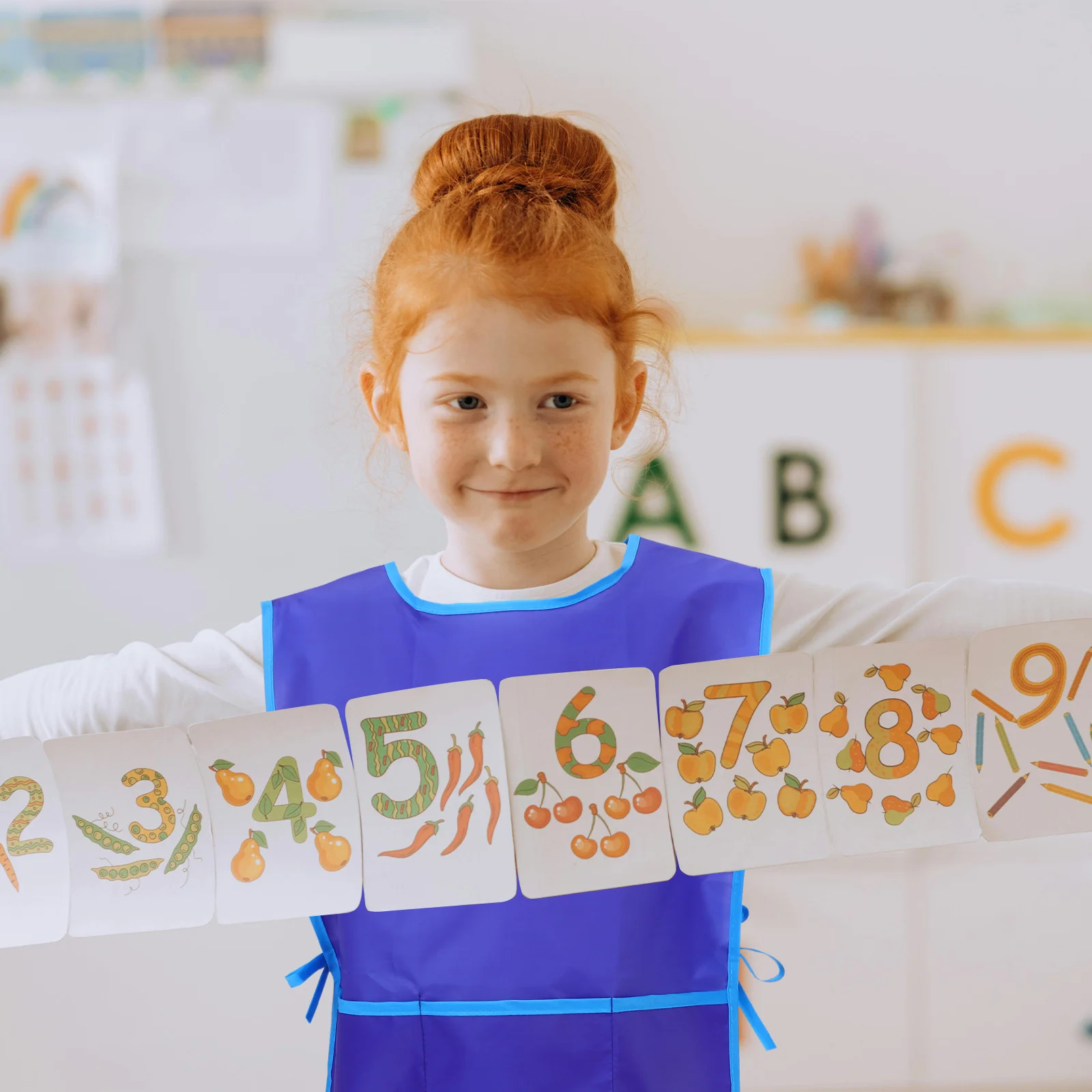 

4pcs Apron Nylon Waterproof Adjustable Decorative Apron Art Smock For Diy Drawing Craft School Use