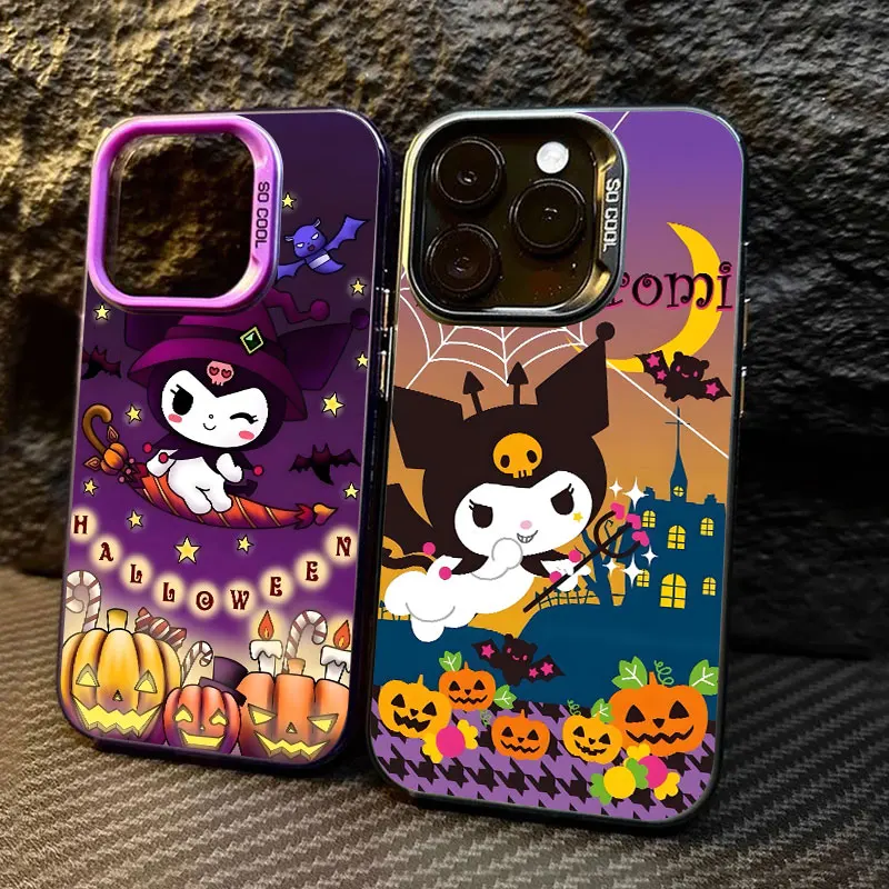 

Kuromi Melody Halloween Coque For Apple iPhone 17 Air 16e 16 14 15 13 11 Pro Max 16 Plus 12 17 Pro Shockproof Case Phone Cover
