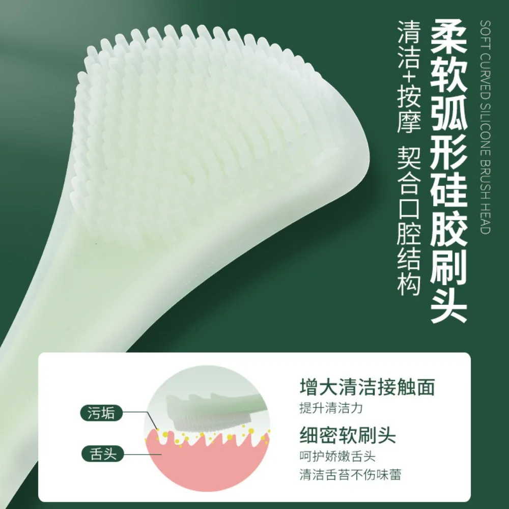 

Tongue Cleaning Brush Soft Silicone Tongue Cleaning Tool Double Side Cleaning Massage Tongue Scraper Oral Health Care Tools