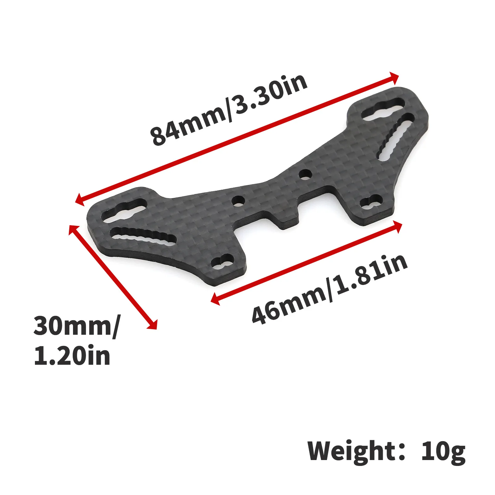 Carbon Fiber Front and Rear Shock Tower Plate for Tamiya TT02S TT02SR TT02 Type-S TT-02 Type-SR 1/10 RC Car Upgrade Parts