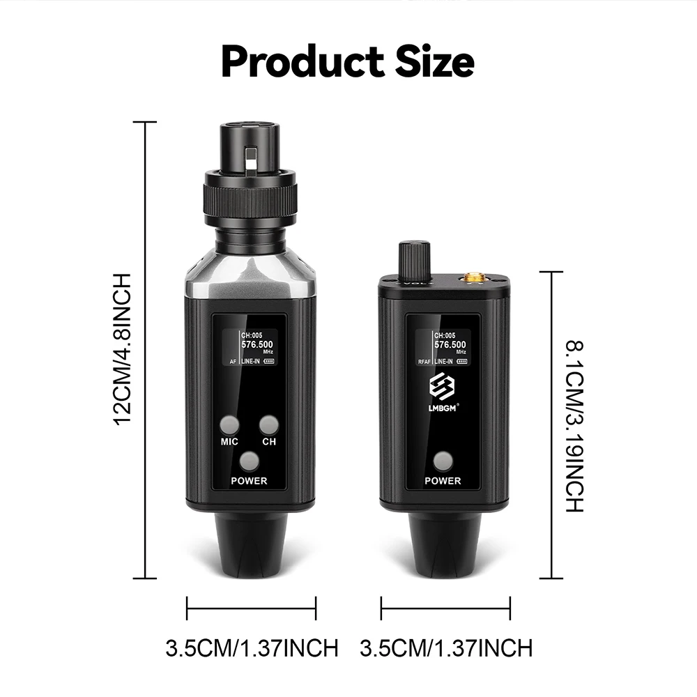 LMBGM A9 Mono UHF Drahtloses In-Ear-Monitoring-System mit 1 Kanal und langer Akkulaufzeit, geeignet für Bühnen und Tonstudios. – Detail 10