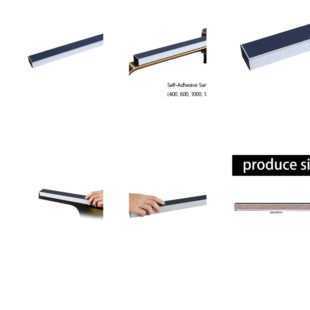 Q39E 400mm Aluminum Fret Sanding Beam Includes Sandpapers Fret Leveler Suitable for Guitar Neck Leveling and Polishing