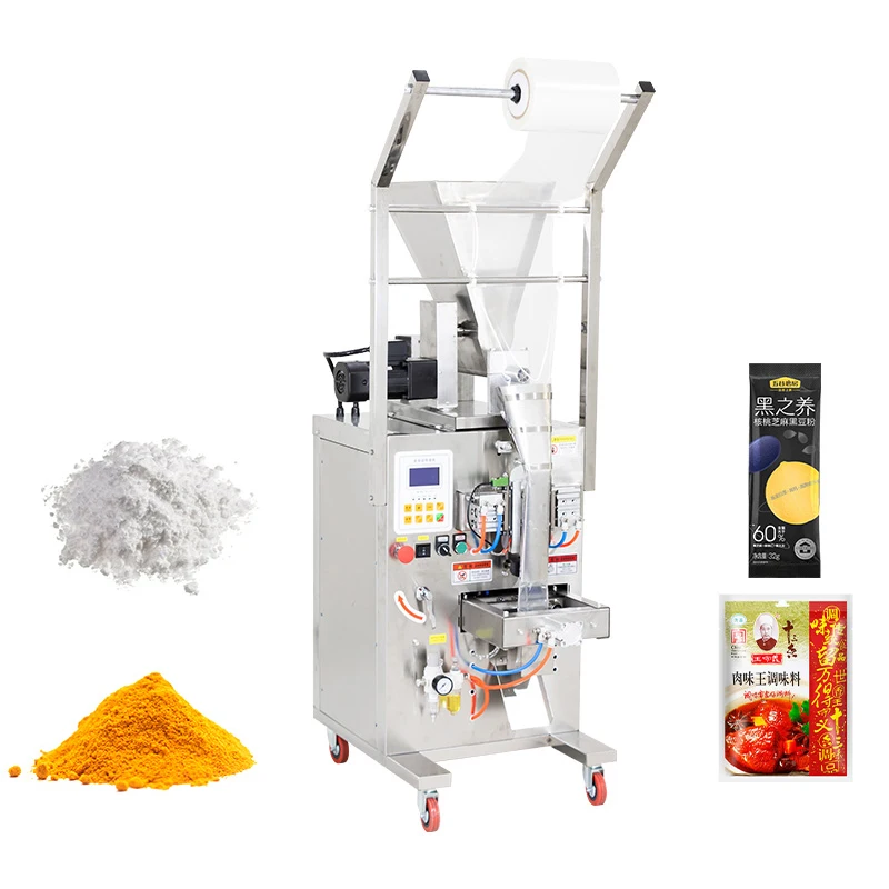 

Small Sachets Spices Automatic Powder Filling Machine Coffee Teabag Packing Flat Screw Packaging Machines for Powder