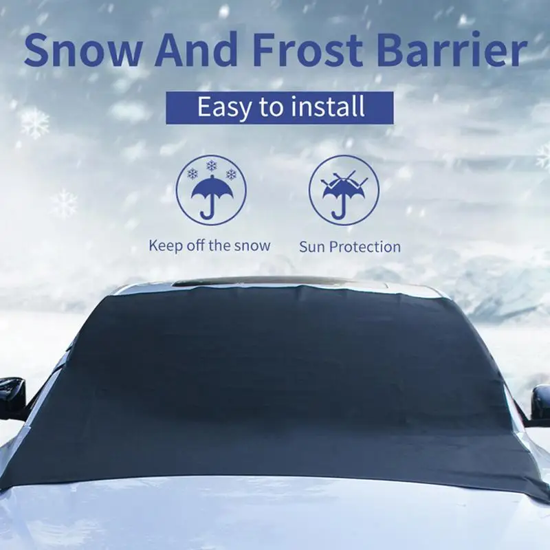 Windshield Covers For Cars Sun Cover For Car Windshield 69x49 Inch Windshield Cover For Ice And Snow Windshield Snow Cover