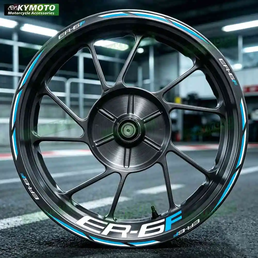 Reflective motorcycle wheel decals waterproof wheel decals rim stripes 17-inch fairing modification suitable for ER-6F