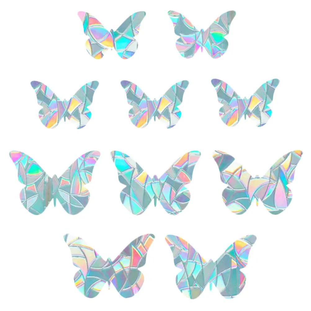 

1Set Anti-Bird Strike Window Cling Decorative Static Glass Sticker Non Adhesive Removable Window Decal for Home Porches