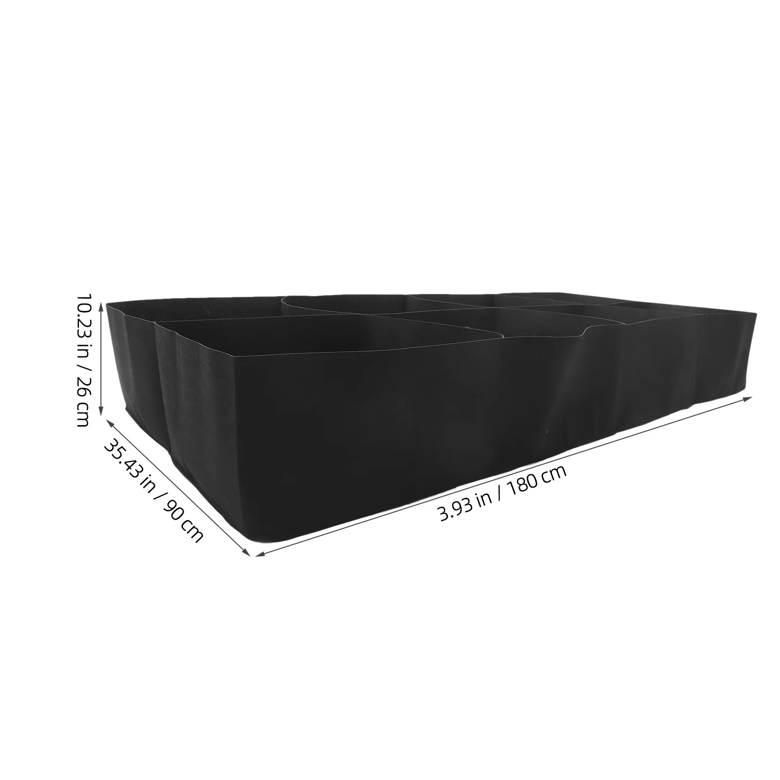 حقيبة زراعة نباتات لسرير الحديقة قابلة للطي بتصميم شبكي مستطيل حاوية زراعة لنباتات الزهور النباتية